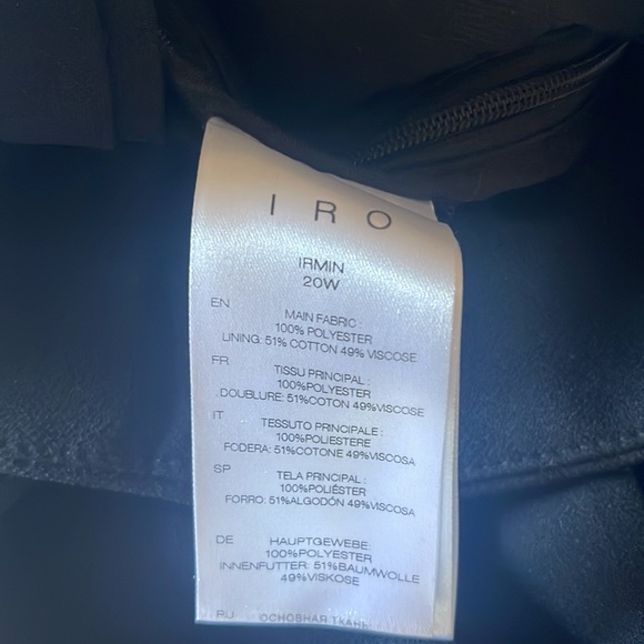 IRO Paris Irmin Pant Black 36 - Picture 7 of 10